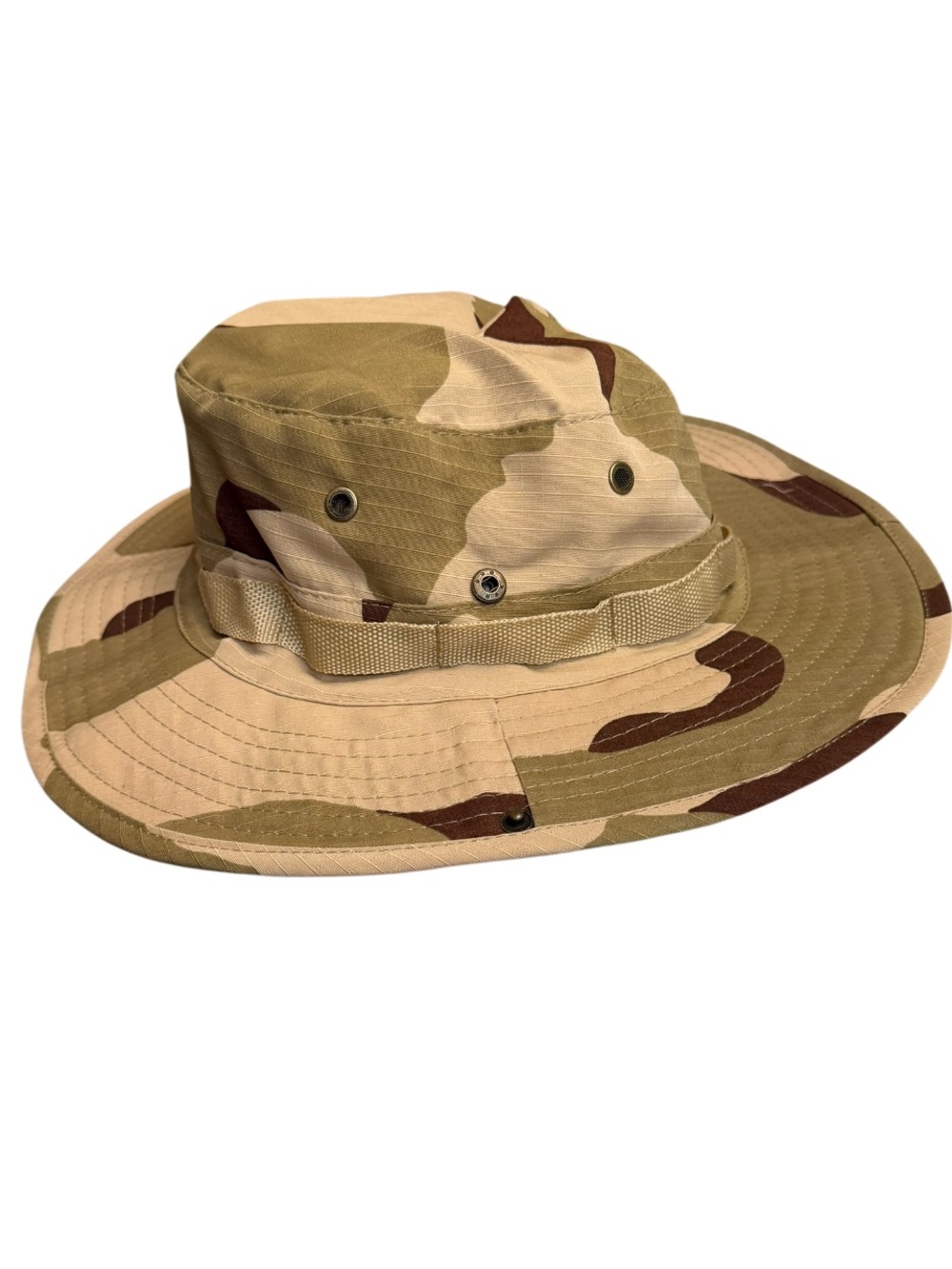 NEW! CAMO Boonie Military Vented Bucket Hat Sun Safari Hat Fishing Desert Tan